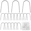 SUNNYCLUE 100Pcs 316 Surgical Stainless Steel Earring Hooks STAS-SC0006-30-1