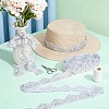 Polyester Lace Ribbon OCOR-WH0105-202B-4