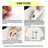 Star Crown Bees Glass Hotfix Rhinestone DIY-WH0303-288-4