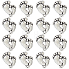 SUNNYCLUE 60Pcs Tibetan Style Alloy Footprint Pendants FIND-SC0007-43-1