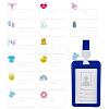 14Pcs 14 Styles Acrylic Jewelry Display Cards for Newborn CDIS-FG0001-65-1