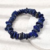Natural Lapis Lazuli Chip Beaded Stretch Bracelets LS-GG-CBA0FEA-01A-3