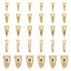 40Pcs 5 Styles Brass Snap On Bails KK-TA0008-87-1