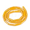 Electroplate Imitation Jade Glass Beads Strands EGLA-Q132-02A-A05-2