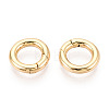Brass Spring Gate Rings KK-T078-20G-02-2