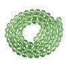 Transparent Glass Bead Strands GLAA-R095-10mm-28-2