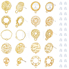40Pcs 10 Style Alloy Stud Earring Findings FIND-FH0005-73-1