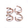 304 Stainless Steel Open Jump Rings X-STAS-O107-06RG-H-2