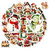 Christmas Theme 50Pcs PVC Adhesive Waterproof Stickers PW-WGF2802-01-3