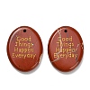Natural Red Jasper Pendants G-K353-06H-1