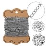 DIY Brass Twisted Chains Necklace Making Kits DIY-LS0002-88P-1