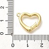 Rack Plating Heart Brass Spring Gate Rings KK-Z086-53G-03-3