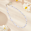 1Pc Glass Pearl & Glass Pendant Decorations HJEW-BM0001-52-7