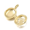 Brass Micro Pave Clear Cubic Zirconia Diffuser Locket Pendants KK-A303-28D-G-2
