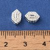 Brass Micro Pave Clear Cubic Zirconia Beads KK-G503-17S-3