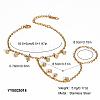 304 Stainless Steel Cable Chain Finger Ring Bracelets XO2335-6-2