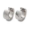 304 Stainless Steel Polishing Effect Hoop Earrings EJEW-M001-30P-4