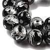 Natural Black Onyx Beads Strands G-C077-12mm-3B-2