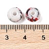Opaque Spray Painted Glass Beads X1-GLAA-G118-01R-3