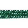 Transparent Electroplate Glass Beads Strands EGLA-A039-T3mm-A10-1