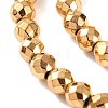 Electroplated Synthetic Non-magnetic Hematite Beads Strands X-G-H027-B01-03-4