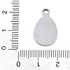 304 Stainless Steel Pendant Cabochon Settings STAS-D264-08B-P-3
