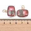Printed Opaque Acrylic Pendants SACR-P036-01A-G-4