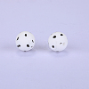 Printed Round Silicone Focal Beads SI-JX0056A-197-1