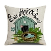Easter Theme Linen Throw Pillow Covers AJEW-H146-01C-1