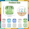 250Pcs 5 Colors Transparent Glass Beads GLAA-YW0005-70-3