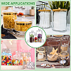 Column Glass Storage Jar with Lid AJEW-WA0004-78-7
