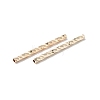 Rack Plating Brass Straight Tube Beads KK-WH0061-03C-G-3