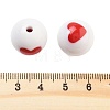 Opaque Printed Acrylic Beads OACR-G038-05A-3