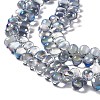 Electroplate Glass Beads Strands EGLA-L031-HR02-3