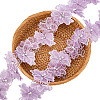 1Pc Polyester Flower Lace Trim with Imitaiton Pearl OCOR-ME0001-48A-1