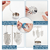 Stainless Steel Spinning Rotary Candle Holder Stand DIY-WH0304-976A-4