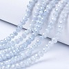 Electroplate Glass Beads Strands EGLA-A034-P6mm-A-2