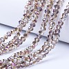 Electroplate Transparent Glass Beads Strands EGLA-A034-T2mm-Z02-1