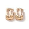 Brass Micro Pave Clear Cubic Zirconia Beads KK-G503-20G-1