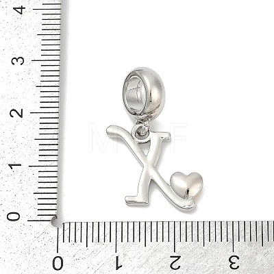 Brass European Dangle Charms KK-Z097-01X-GP-1