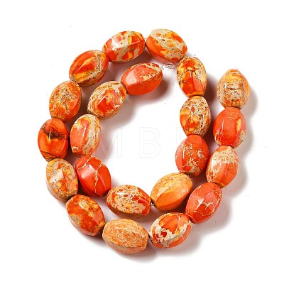 Natural Imperial Jasper Beads Strands G-B032-A01-02-1