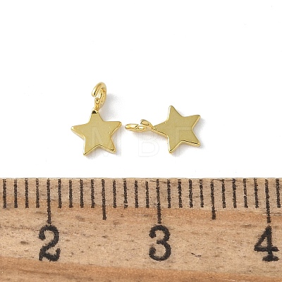 925 Sterling Silver Star Charms STER-M099-04G-1