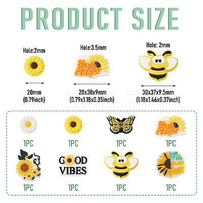 DIY Sunflower Beads Findings Kits DIY-TA0014-81-1
