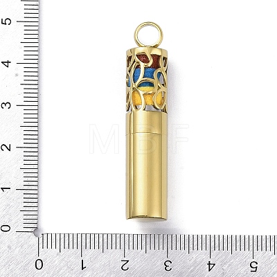 Ion Plating(IP) Openable 304 Stainless Steel Perfume Bottle Pendants STAS-D097-12G-1