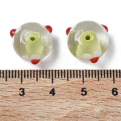Handmade Lampwork Enamel Beads LAMP-Z020-04D-1