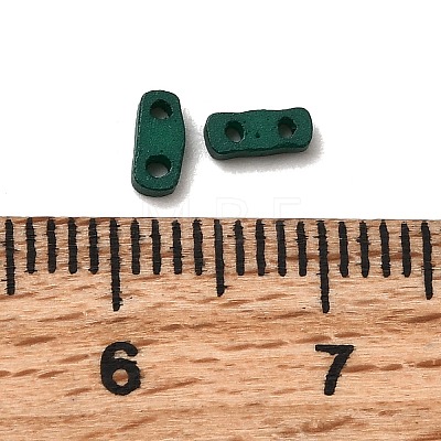 2-Hole Baking Paint Glass Seed Beads SEED-S023-17A-14-1