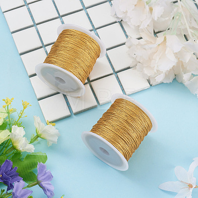 2 Rolls Round PET Metallic Thread MCOR-TADJ0001-01C-01-1