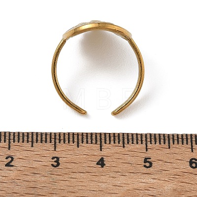 304 Stainless Steel Enamel Cuff Open Rings SA-CBA5A8D-03G-1