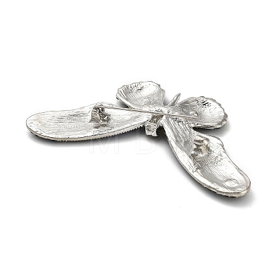 Butterfly Rhinestone Brooch Pin JEWB-A034-04P-01-1