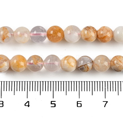 Natural Cherry Blossom Agate Beads Strands G-H062-A02-01-1